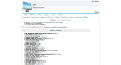 Desktop Screenshot of myepisodes.com
