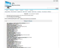 Tablet Screenshot of myepisodes.com